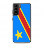 Coque T&eacute;l&eacute;phone Drapeau r&eacute;publique d&eacute;mocratique du Congo &ndash; Samsung Galaxy S21 Ultra
