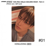 ATEEZ 12. mini album Golden Hour Part.3 POCA versioon. Ametlik fotokaardi QR-koodi pildikaart Hongjoong - QR #1
