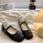 T&uuml;drukute v&auml;ikesed nahkkingad Stiilsed laste printsessikingad Pehme tallaga esinemiskingad 34 must