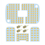 ZXREEK LED Siselamp, Pirni V&auml;rv, 3500 K, Kohandatud Disain, Plahvatusvalgus, 177-Valgus 3-Kiipline 5050, 9-osaline Komplekt Nissan Caravan E26 Series NV350