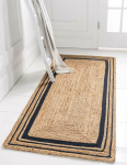 Džuudist vaip Looduslik vaip Ristk&uuml;lik 100% Looduslik kiud Ala Elutoa vaip K&auml;sitsi valmistatud v&auml;limus 60 cm x 60 cm (2x2feet) beež/must