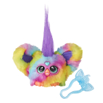 Hasbro Furby Furblets Ravy Mini S&otilde;ber, 45+ Heli, Furby R&auml;&auml;gib, Elektriline Pl&uuml;&uuml;s M&auml;nguasi Poistele ja T&uuml;drukutele, Alates 6+, Vikerkaar, F8897, Autentne, Uus Mudel pink