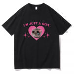 Kurb Hamster Meem Ma olen lihtsalt t&uuml;druk T-s&auml;rgid Meeste/Naiste Riietus Harajuku Esteetiline T-s&auml;rk Vintage Unisex Streetwear Puuvillased Topid 4XL