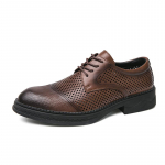 Suvised meeste kingad Must nahk Ametlikud kingad meestele Oxfords Meeste pulmapidu kontor &Auml;rikingad Mees zapatos de hombre 38