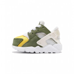 Stussy x Nike Air Huarache LE TD Tume Oliiv 2021 Beebi Tossud Roheline Valge Varsity-Mais DH3323-300 19.5