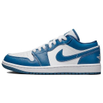 Air Jordan 1 Low Marina Blue Naiste Tennised Valge Tume-Marina-Sinine DC0774-114 35.5