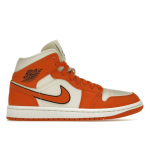 Air Jordan 1 Mid SE Sport Spice Naiste tossud Oranž Kookospiim Must DV1302-100 36