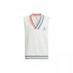 Adidas triibuline v&auml;rviplokkide tr&uuml;kiga V-kaelusega vest Unisex vest Beež IJ6610 S