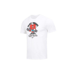 Nike Dri-Fit Karikatuuriline T&auml;hestiku Prindiga Naljakas Spordi-Vabaaja &Uuml;mmarguse Kaelusega L&uuml;hikeste Varrukatega Tilkuva &Otilde;laga T-s&auml;rk Meeste Topid Valge DZ2744-100 M