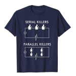 Sarim&otilde;rvarid Parallel Killers T-s&auml;rk Elektriku Naljakad T-s&auml;rgid Topid T-s&auml;rk Odav Puuvillane Jaapani stiil Geek Boy 4XL