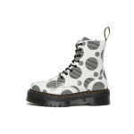 dr. Martens Jadon Nahast Mugavad Vastupidavad Poolk&otilde;rged Saapad Unisex saapad Valge Must 26882101 36