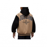 Jordan 23 Flight Series Logo Tikitud Kootud Kapuutsiga Pikkade Varrukatega Seljaprindiga Laste jakid IO2560-200 S