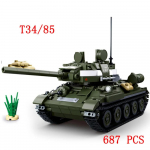 S&otilde;jav&auml;es&otilde;idukid Tankikomplektid SWAT Armee Linnapolitsei T34 Mudel Ehitusklotsid DIY Telliskivi Laste M&auml;nguasjad Klassikaline Teine maailmas&otilde;da WW2