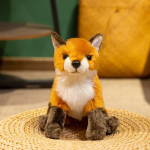 Simulatsioon Kohev Rebane Pl&uuml;&uuml;sm&auml;nguasi Pehme Realistlik Oranž Kaval Rebane T&auml;idisega Nukk Kawaii Loom Pl&uuml;&uuml;s Padi Toa Dekor Laste Kingitus 25cm