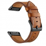 Kella rihm Garmin Approach S70 S62 Forerunner 965 955 945 935 Epix Pro 2 jaoks (47 mm) (51 mm) Quickfit 26 22mm PU Nahast K&auml;epael QuickFit 22mm