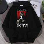 Kuum anime Death Note pullover Ryuk prindiga kapuutsiga mehed naised kuum manga kapuutsikad vabaaja lai dressipluus Harajuku unisex t&auml;navariided M