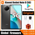 Originaal Xiaomi Redmi Note 9 5G 8GB 256GB Mobiiltelefon 5000mAh suur aku 6,53 tolli 48 megapikslit 5G nutitelefon Globaalne ROM 6GB 128GB must