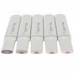 5 tk Jumbo markerit Suur lai ots &Uuml;htlane ja sujuv tindivool Jumbo kunstimarkerid maalimiseks Warm Gray Color