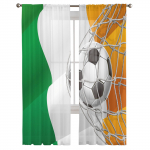 Jalgpall Jalgpall Sport Lipp T&uuml;llist Aken Kardinad Elutuba Organza Sheer Voile kardin Magamistuba K&ouml;&ouml;k Kodukaunistus kardin W135 x H115cm x1