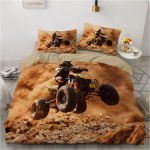 3D mootorrattaga voodipesukomplekt Meeste ja poiste sulet&auml;idisega tekikotid padjap&uuml;&uuml;rid 2/3 tk &Uuml;heinimese kaheinimesevoodi tekikoti komplekt Teismeliste kingitus Baby 100x135cm
