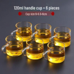 K&otilde;rge temperatuurikindlast klaasist teekann: Elektriline keraamiline pliit veekeetja aurutamiseks ja keetmiseks, suure mahutavusega.