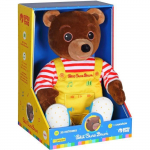Gipsy Toys - Petit Ours Brun &ndash; Peluche Musicale Qui Parle Conteur d'Histoires - 28 cm &ndash; Marron Jaune Rouge pruun