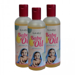 Kottakkal Ayurveda Beebi&otilde;li 150 ml Pakk 3 tk &ndash; Taimne massaaži&otilde;li vasts&uuml;ndinutele ja v&auml;ikelastele, Looduslik nahahooldus