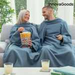 Couverture - INNOVAGOODS - Doublanket - Manche Double - Poche Centrale - Vert roheline
