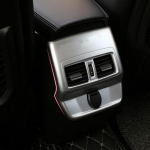 for Renault Koleos Samsung QM6 2016 -2023 ABS Carbon Rear Air Vent Outlet Protection Trim Armrest Air Vent Sticker Accessories Half pack Silver