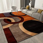 Luksuslik geomeetrilise prindiga vaip Elutoa kaunistus Esik Suur suurus Pehme dekoratiivne vaip Magamistuba Kodu Hotell P&otilde;randamatt Pestav 80x120cm brown