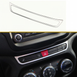 for Jeep Renegade 2014 - Car Center Console Dashboard Switch Button Panel Cover Trim Stainless Silver