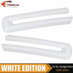 Front Grille erts Cover Grill U Bar Frame For Dodge Ram 1500 -24 White