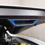 Blue Carbon Fiber Engine Compartment handle Trim Sticker For Corvette C8 -25