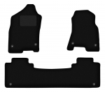 Dywaniki samochodowe welurowe czarne do: Dodge RAM 1500 Quad Cab (2019-2024)