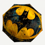 1 tk Batman s&uuml;mboliga automaatselt kokkupandav vihmavari - Kompaktne 8-ribiline disain, vastupidav plastik ja raud, igap&auml;evaseks kasutamiseks Z1230046