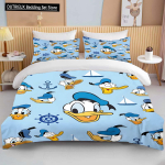 Disney Donald Daisy Part Prinditud Pehme Voodipesu Kollektsioon Multikas Tekikott Tekk Padjap&uuml;&uuml;r Poisid T&uuml;drukud Lapsed T&auml;iskasvanud Kuningas Kingitus EU single(135x200cm)