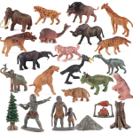 Oenux Muistsed Inimesed Elustseen Inimese Evolutsioon Metsik S&auml;ilitushamba Tiiger Mammut Loomad Mudel Tegevuskujud Kollektsiooni M&auml;nguasi