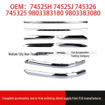 Citroen C5 Esiosa ja Tagumine Kaitseraua Kaitse- ja Dekoratiivliistud 10-12 Front Bumper Left