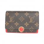 Louis Vuitton Flore Lilleluku Klassikaline Monogramm L&otilde;uend Lillekett Rahakott Naiste rahakott Punakaspruun M64587 Box(Basic Set+Box)