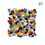 30x30cm V&auml;rvilised Keraamilised Kruusa Mosaiikplaadid Kuumaveeallika Bassein Kala Bassein Killud Tualett Mitte libisev Plaat Leht P&otilde;rand Seina Dekoor DIY 30x30cm