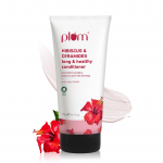 Plum Hibiskuse keraamiidiga juuksepalsam siledateks ja tugevateks juusteks, l&otilde;henenud otste hooldus, kahu kontroll, niisutav abi, vegan, 175 g