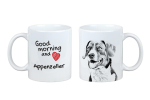 Appenzeller - cup with a dog, personalized cup with a print, a classic gift for everyone from the Art-Dog brand valge