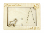 Boxer, German Boxer I - Photo frame, engraved wooden frame, a lovely gadget for the dog lover by Art-Dog