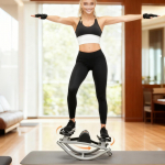 Rock Stepper Treeningseadmed Jalgadele Gluteustele Kaasaskantav Vaikne K&uuml;lgsuunaline Stepper Masin Koju Korterisse &Uuml;hiselamusse Kontorisse must