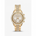 Michael Kors Suur Layton Pav&eacute; Kuldse Tooni Kell MK6977 kuld