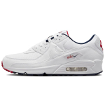 Nike Air Max 90 Naiste Valge/Tumesinine-Punane &Otilde;hkpadjaga Vabaajajalatsid DJ5414-100 35.5 white