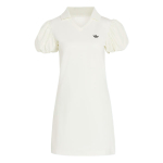 Adidas Originals Yst&auml;v&auml;np&auml;eva Piiratud Slim Fit V-kaelusega L&uuml;hikeste Varrukatega Kleit Naiste kleidid KE3437 L white