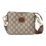 Gucci Double G seeria Double G logo Eemaldatav &otilde;larihm L&otilde;uend ja nahast viimistlusega Crossbody kott Meeste kotid 723306-92THG-8563 Basic Set (Bag+Dust Bag)