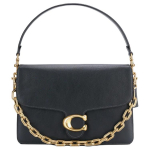 Coach Tabby 30 Kuldne Metalllogo Nahast &Otilde;lakott Suur Naiste &otilde;lakott Must CAF51-B4BK Basic Set (Bag+Dust Bag)