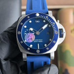 Panerai High Fat Da Hai 44mm Automaatne Meeste K&auml;ekell L&otilde;uendist Kummirihmaga